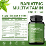 Bariatric Multivitamin Supplement - Contains 21 Vitamins and Minerals To Promote Overall Health and Maintain Energy Levels