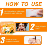 Sweet Orange Jelly Soap, Enriched with Sweet Orange and Glycerin, Deeply Cleanses the Face and Body, Hydrates and Moisturizes