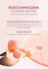 Damask Rose Hydrosol Rose Water Nourishing Skin Improve Dullness Facial Hydrating and Moisturizing Toner Face Serum Skincare