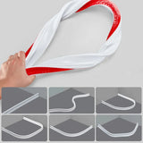 Rubber Silicone Shower Barrier Water Stopper Bathroom Waterproof Strip Water Retaining Strip Bendable Door Bottom Sealing Strip