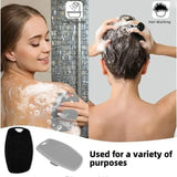 Exfoliating Silicone Brush Cleanser No Slip Handle Body Scrubber Cleans and Massages Skin Bathroom Accessories Bath Brush