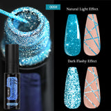 5ml Fluorescent Diamond Line Gel Shiny Painted Gel Nail Polish Semi-Permanent UV Gel Polish Varnish DIY Nail Art Design Salon