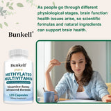 High-potency Methylated Multivitamin Supplement, with Vitamins C, D, B12 To Support Energy and Focus, and Maintain Heart Health