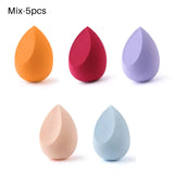 20/5/1pcs Makeup Sponge Concealer Smooth Cosmetic Powder Puff Cut Shape Foundation Water Drop Bevel Make Up Blender Tools