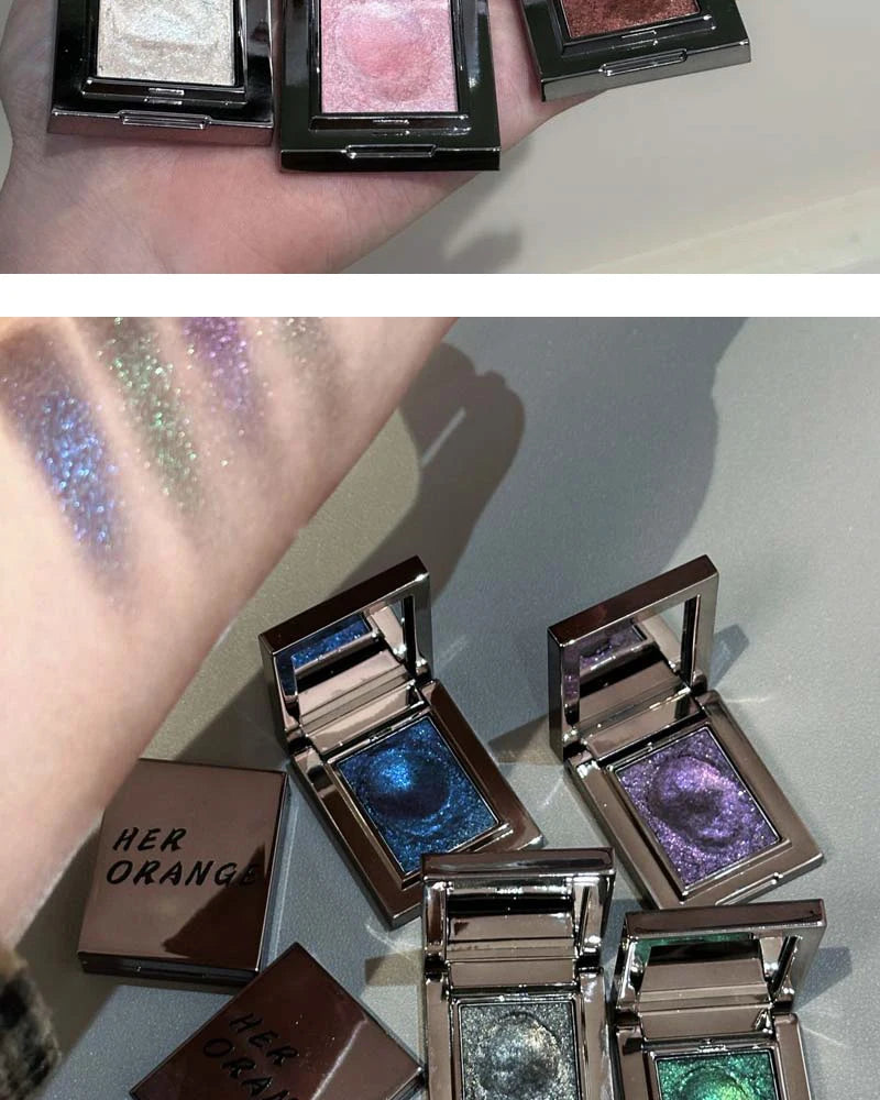 Metallic Glitter Pearlescent Eyeshadow Cream Chameleon Sparkling Mashed Potato EyeShadow Shimmer Brightening Highlighter