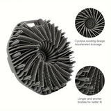 Bath Soft Silicone Back Brush Bath Shower Sponge Scrubbing Brush with Handle Exfoliating Scrub Skin Massager Exfoliating Brushes