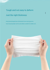 Soft Thick Disposable Cotton Facial Tissues – Dry Cleansing Wipes for Makeup Removing & Skin Care