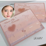 Makeup Gift Box Butterfly Bow Heart Limited Lipstick Powder Blush Eyeshadow Makeup Gift Box Set and Necklace Gifts for Women