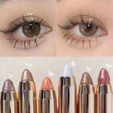 6 Colors Double-Ended Eyeshadow Stick – Waterproof, Long-Lasting, Matte & Glitter, Contour, Highlight, Certified, Unisex