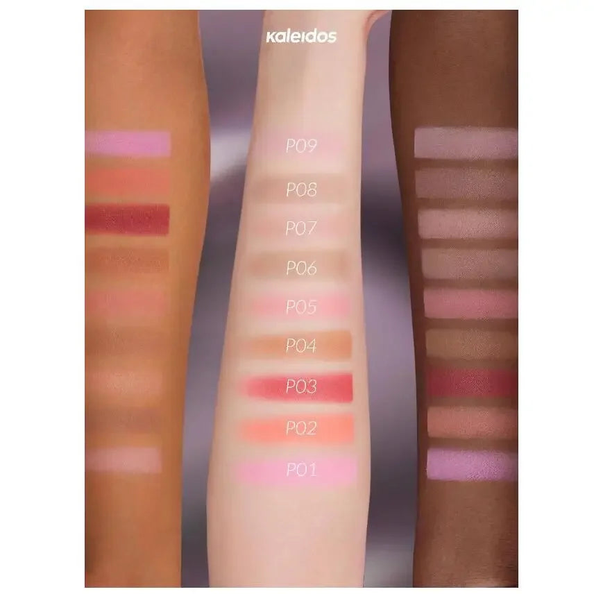 Kaleidos Blush Palette Makeup Waterproof Matte Finish For Cheek Facial Blusher On Vegan Korean Cosmetics Cruelty Free