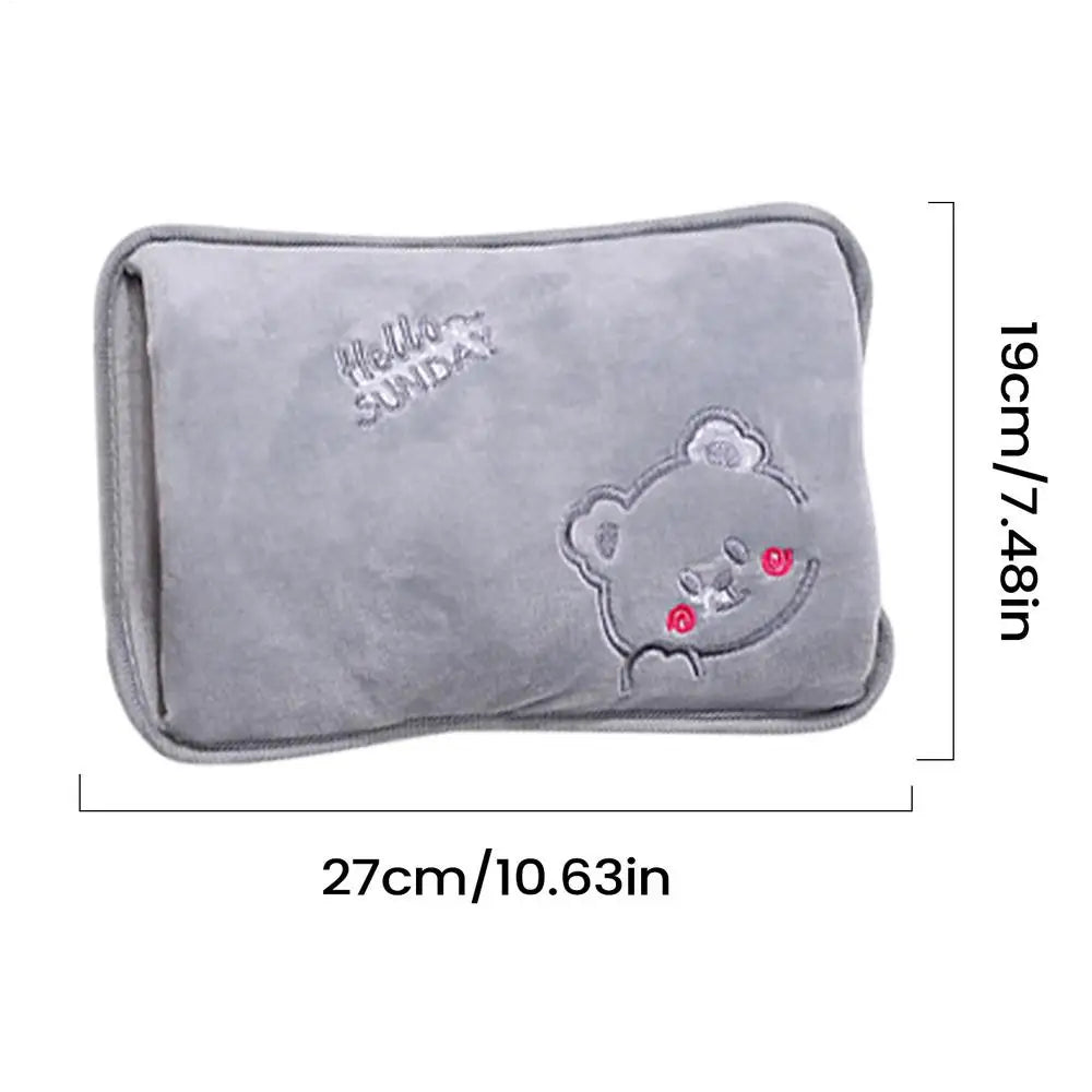 Rechargeable Electric Hot Water Bottle Hand Warmer Heat Pad for Period Cramps Muscle Pain Back Neck Shoulder Legs Home Office