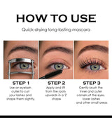 9D Fiber Lash Set Long-Lasting Waterproof Sweatproof Stainproof Slimming Base Mascara for All Skin Types
