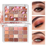 20-Color Eyeshadow Palette with Glitter, Shimmer, and Matte Finishes – Instagram Makeup Palette