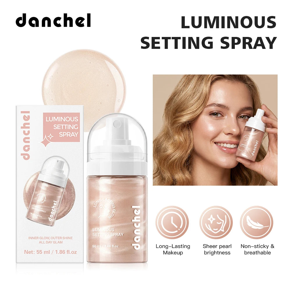 Luminous Setting Spray Instantly Boosts Skin Dewy Plump-looking Lasting Hydration Face Makeup Blends Seamlessly Natural Finish