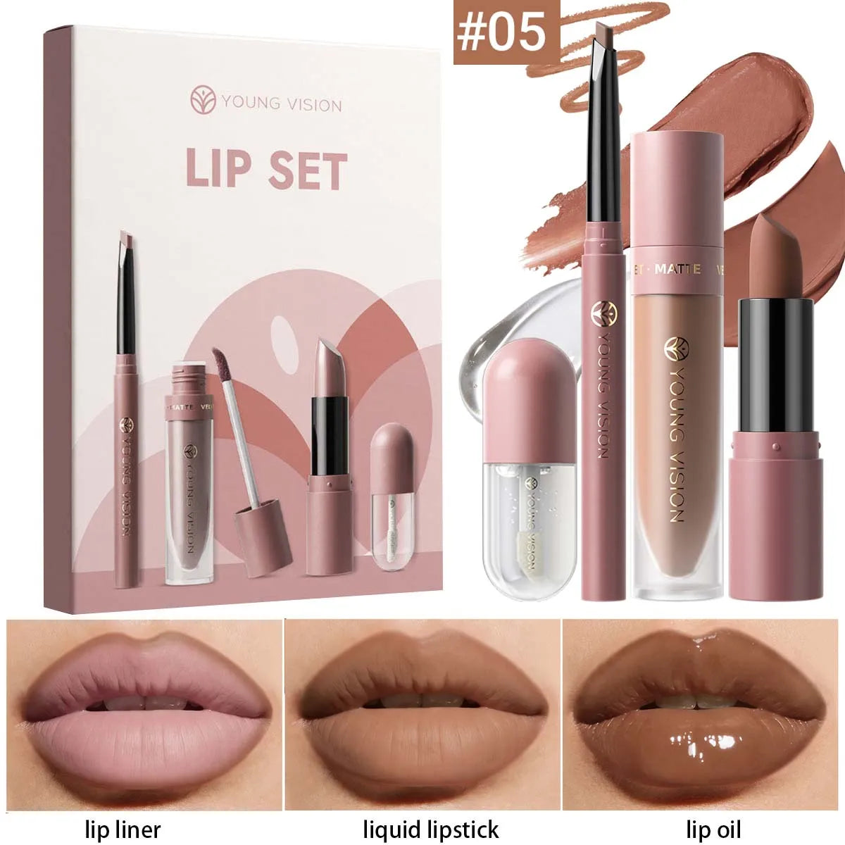 4pcs/10pcs/set Nude Lip Gloss Matte Velvet Lipstick Waterproof Long-lasting  Liquid Lipstick Women Moist Lip Tint