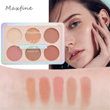 6-color Blush and Contouring All-in-one Palette Pearlescent Matte Powder Face Blusher Glitter Highlighter Blush Makeup Palette