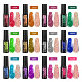 5ml Fluorescent Diamond Line Gel Shiny Painted Gel Nail Polish Semi-Permanent UV Gel Polish Varnish DIY Nail Art Design Salon