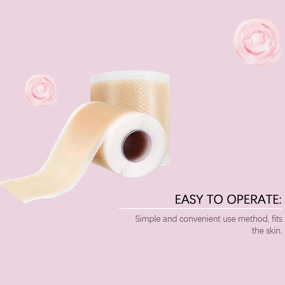 1 Roll Silicone Scar Sheets , 4cmX150cm Self-Adhesive Scar Cover Tape Reusable and Effective Skin Care Strips collagen scar tape