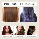 Hair Dye Shampoo For Gray Hair For Women Men Natural Hair Dye Kit Semi Permanent Hair Dye Shampoo Black Brown Purple 200ml