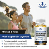 Magnesium & Zinc Capsules for Muscle, Joint,Bone,Enzyme & Heart Health Rest &Relaxation Magnesium Glycinate Supplement
