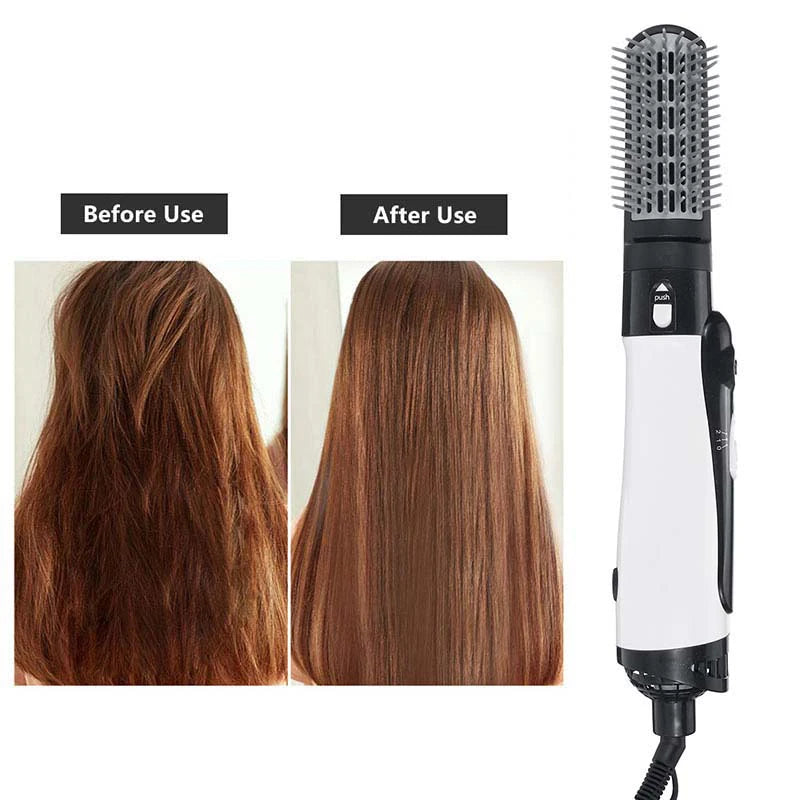 Hot Air Brush One Step Hair Dryer Brush Volumizer Dry Straighten Curl Comb Negative Ionic Hair Styler