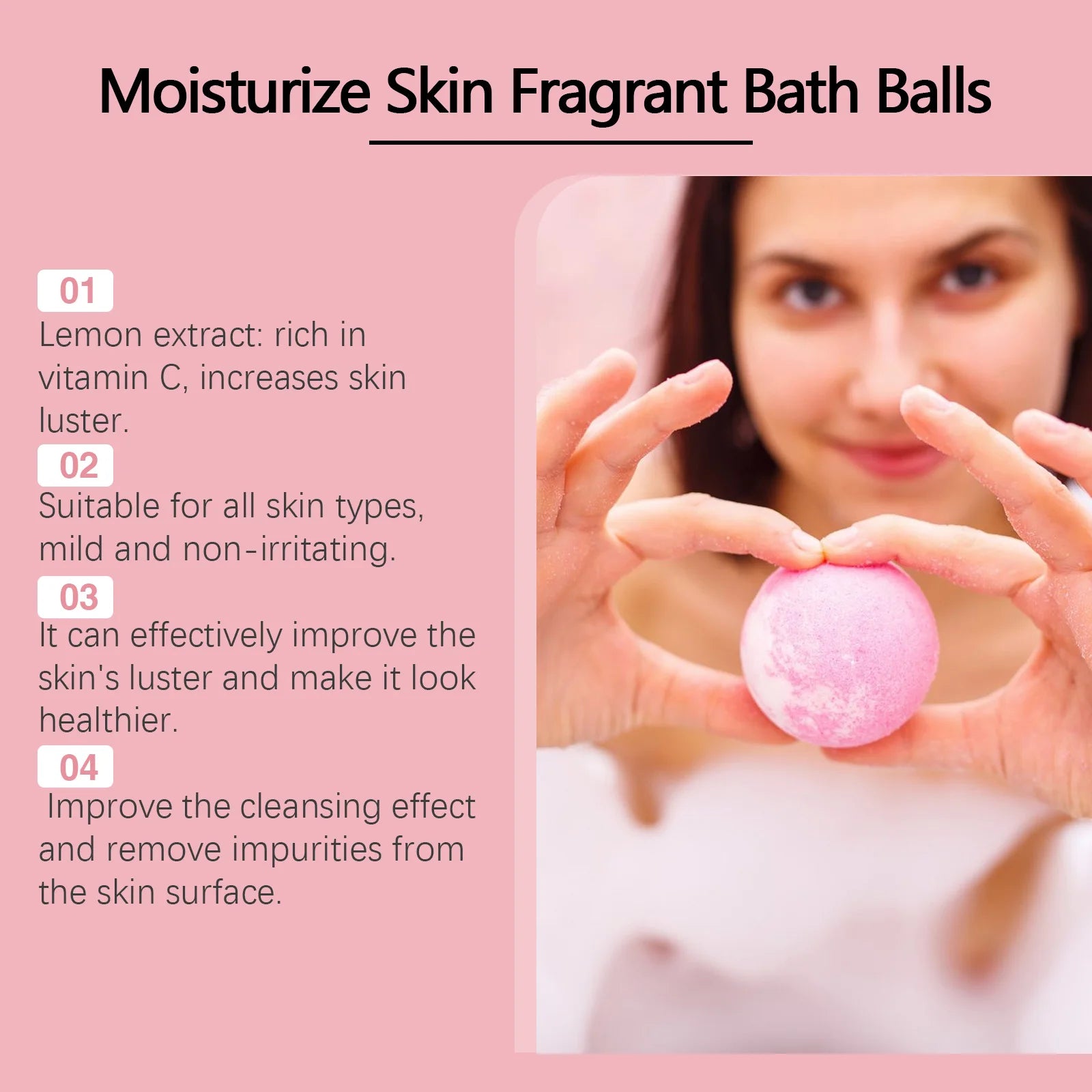 Bath Gift Adult Stress Reliever Anxiety Relief Spa Natural Organic Fragrance Bath Balls with Surprise Bath Ball Birthday