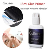 Gollee Eyelash Extensions Glue 15ml Eyelash Cleansing Primer Super Bonding Lasting Lash Extension Primer Professional Adhesive
