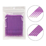 100PCS/Bag Bamboo Eyelash Extension Cleaning Swabs Lash Lift Glue Remover Applicators Microblade Makeup Micro Brushes Tools