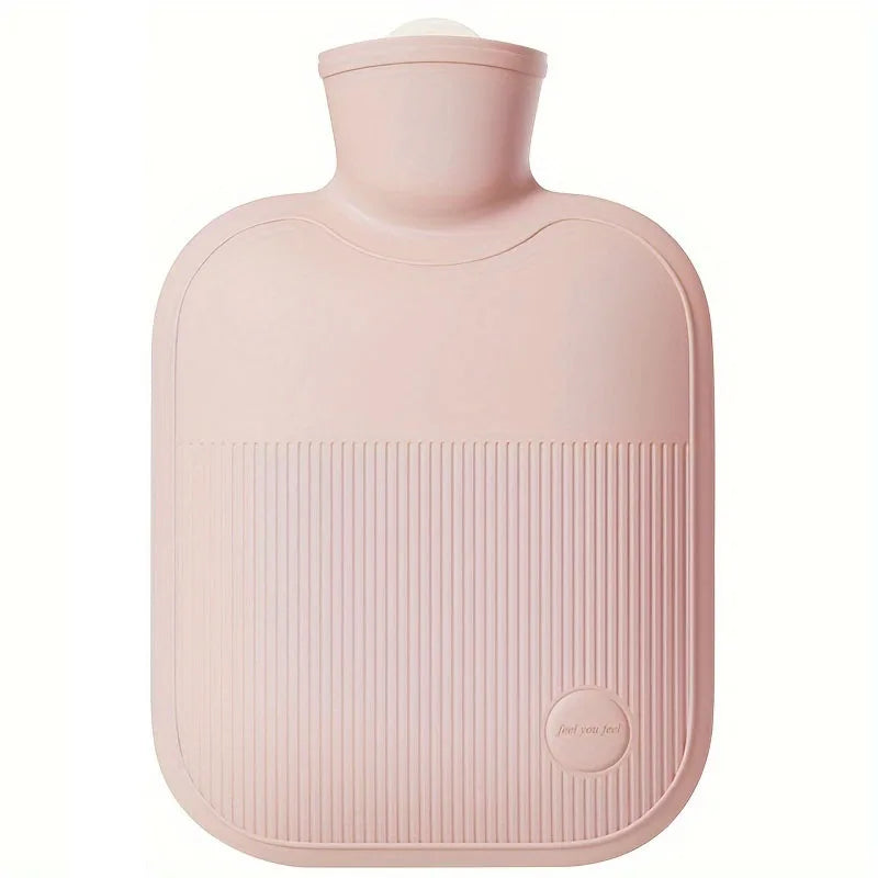 Cozy & Durable Hot Water Bottle With Soft Cloth Cover-1000ml Explosion-Proof,Non-Slip Grip for Perfect for Menstrual Pain Relief