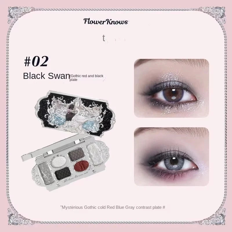 Flower knows Strawberry Cupid Collection Facial Complexion Palette Blush Eyeshadow Highlighter Flower Know Face Bronzer Palette