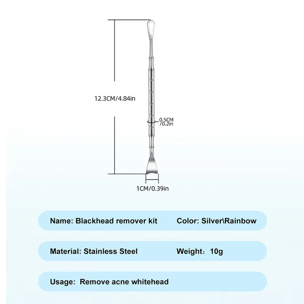 Blackhead Remover Pimple Popper Tool Acne Needle Removing Treatment Comedone Whitehead Popping Zit Nose Face Blemish Extractor