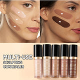 Long-lasting Coverage Concealer Matte Foundation Multi-Use Cream Oil Free Highlight and Retouch Face Makeup Products for Women