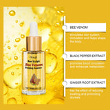 Bee Venom Firming Lifting Body Skin Essential Oil Improves Sagging Shapes Body Contours Moisturizing Bee Venom Body Massage Oil