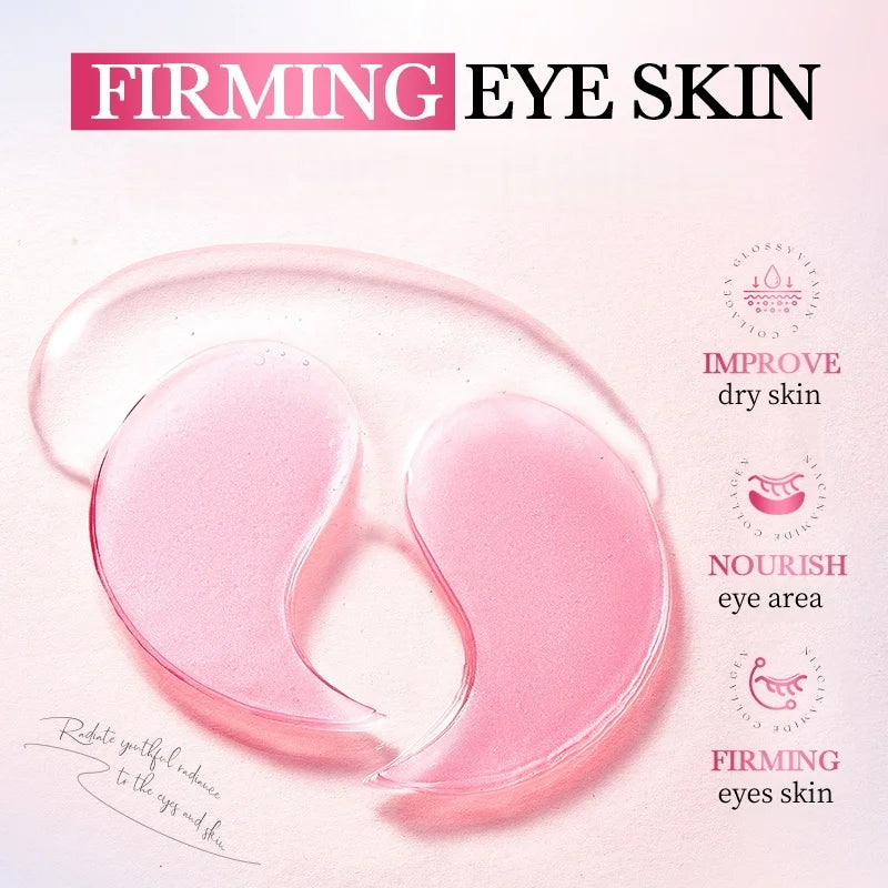 80 Pieces of Niacinamide Collagen Eye Mask, Anti-Dark Circles, Whitening, Anti-Wrinkle, Moisturizing, Anti-Aging Eye Patches