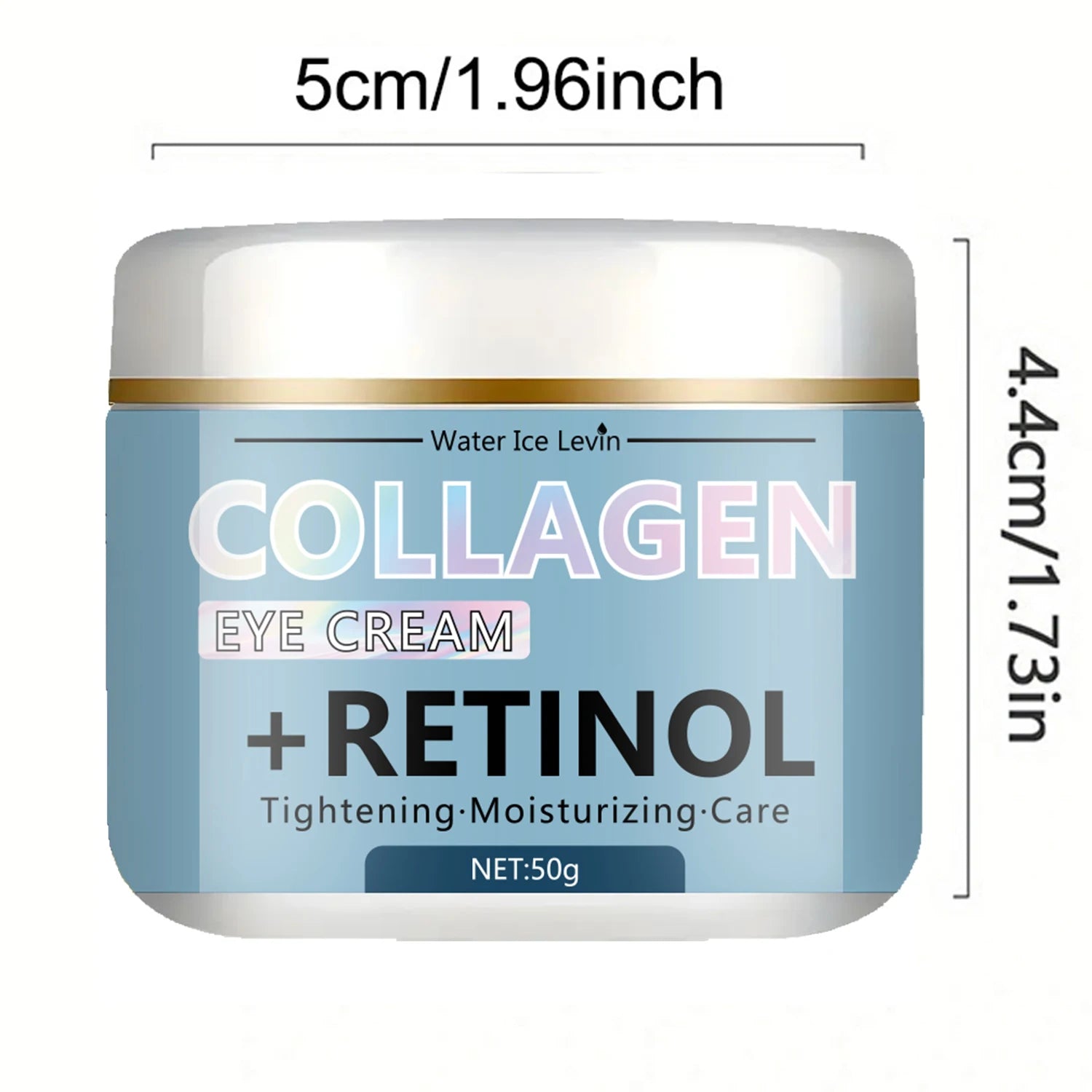 Water Ice Levin Collagen & Retinol Eye Cream: Ice Cream Texture for Deep Moisturizing, Tightening & Caring Easy to Absorb