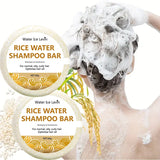 Organic Rice Shampoo Soap Bar Oil Free Conditioning Soap Rice Water Protein Nourishing Anti-loss Hair Hair Growth Soap Bar 60g
