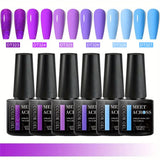 6pcs Gel Nail Polish Set HEMA Free 7ml Semi Permanent Soak Off UV Gel Varnish Nail Art Decoration Summer Nails Nail Supplies DIY