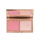 Charlotte Tilbury Peachy Blush For Cheeks Easy To Blend&Eyeshadow Contour Palette To Enhance Facial Features And Add Dimension