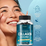 Hydrolyzed Marine Collagen - HYDROPRO supports skin and joint, hair and nail health nutritional supplement