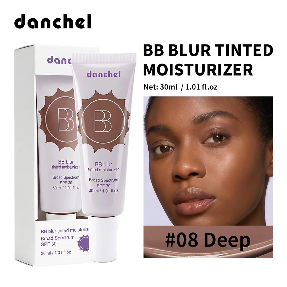SPF30 BB Blur Tinted Moisturizer Medium Coverage Even Skin Tone Lightweight Sun Protection Face Makeup