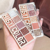 HISYI Star Rejuvenation Ten-Color Eye Shadow Pearl Matte Pink Pure Desire Powder Brown Plate Gentle Daily Cheap Makeup