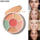 BEAUTY GLAZED Concealer Cream 3-Color Color Correction Long Wearing Full Coverage Waterproof Acne Dark Circles Brightening