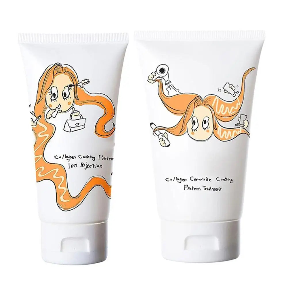 Collagen Coating Hair Conditioner Treatment Damaged Hair Revitalize Hair Straighten Soft Smooth Moisturize Keratin Hair Mask