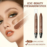 Double-ended Eyeshadow Pen Eyeliner Multiuse Shimmer Shadow Pearlescent Glitter Brightening Longlasting Waterproof Sweat-proof