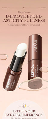 Retinol Eye Cream Stick Anti Dark Circles Under the Eyes Remove Eye Bags Moisturizing Firming Eyes Skin Care Products