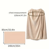 1/2Pcs Bath Wrap & Hair Towel Wrap Set - Microfiber Quick Dry Absorbent, Soft Bath Skirt & Hair Turban for Women Home Shower Spa