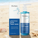 OceAura Salicylic Acid Shower Gel Professional Skin Cleaning Oil Control Smooth Body Blemish Remover Exfoliating Body Wash 100ml