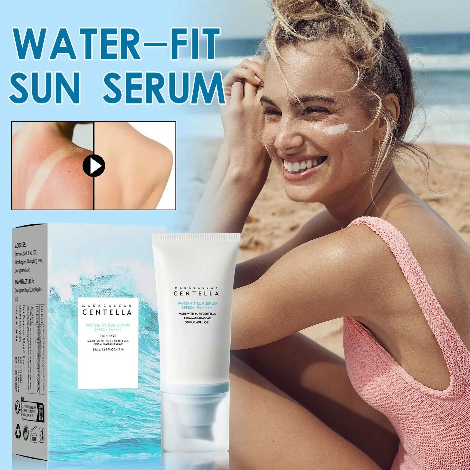 Facial Sunscreen Long-lasting Sunblock Skin Whitening Cream Korean Anti UvMoisturizing Protector New Body Skincare Spf50+