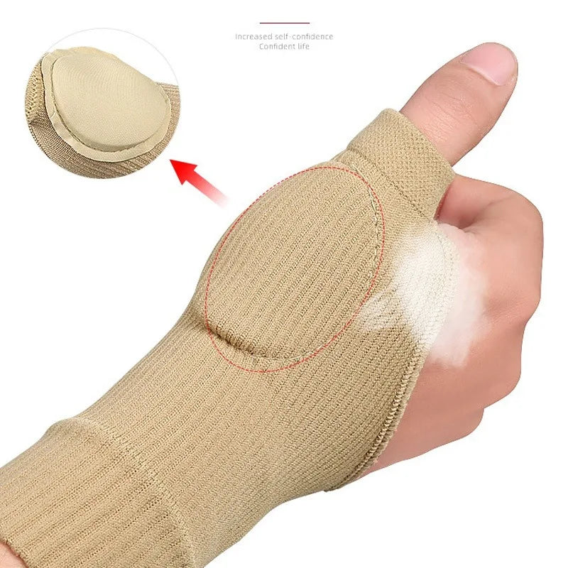 Wrist Thumb Compression Arthritis Gloves, Breathable Wrist Support Wrist Brace Wrist Sleeve With Gel Thumb Injury Pads