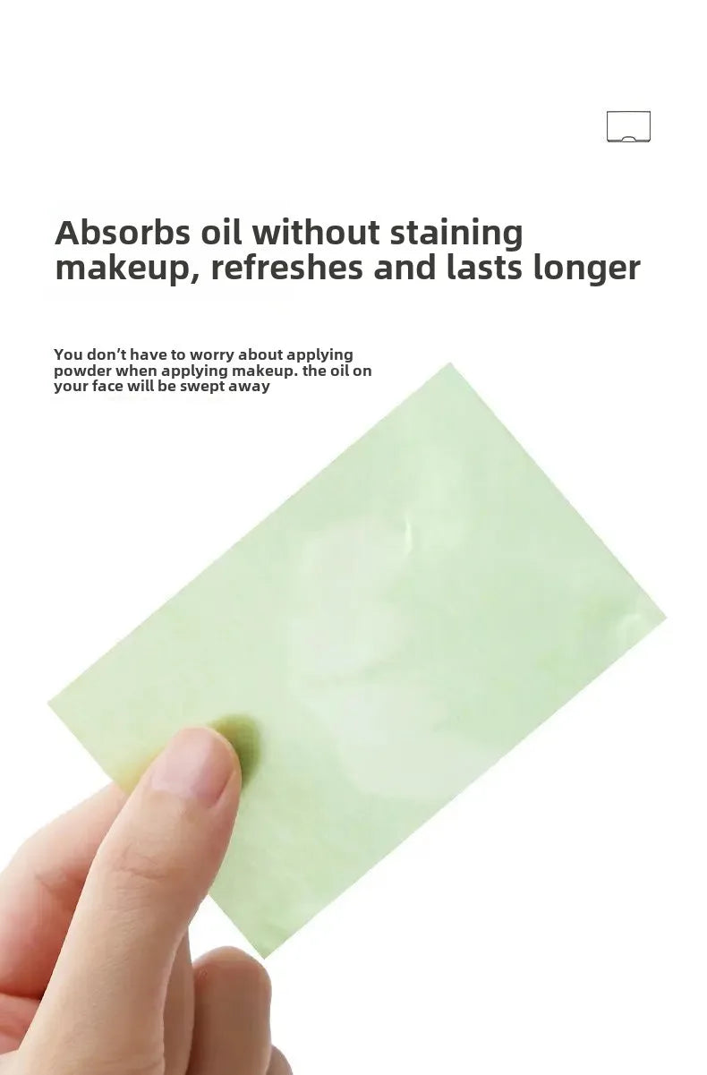 100/300pcs/6Packs Protable Face Oil Blotting Paper Matting Wipes Facial Cleanser Oil Control Oil-absorbing Face Cleaning Tools